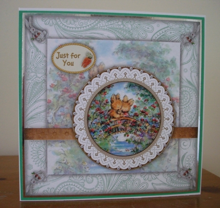 Happy Bunnies - On the Bridge by Lynne Brown