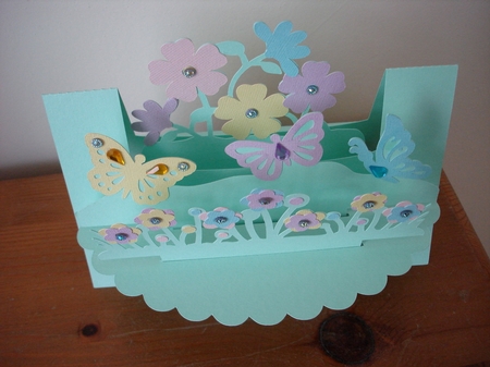  Butterflies and Flowers Shelf Card by Lynne Brown