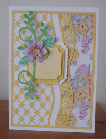 Lacy Mat With Flower And Flourish Topper 1 by Lynne Brown