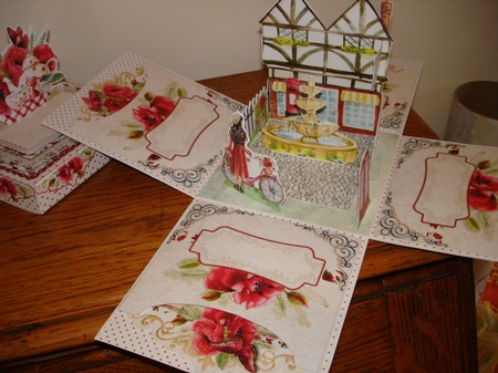 Miss Poppy Comes to Tea Exploding Box Surprise Kit by Lynne Brown