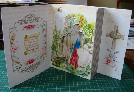 Resurrection Morning Storybook Pop Up Tunnel Card & Envelope Kit by Lynne Brown