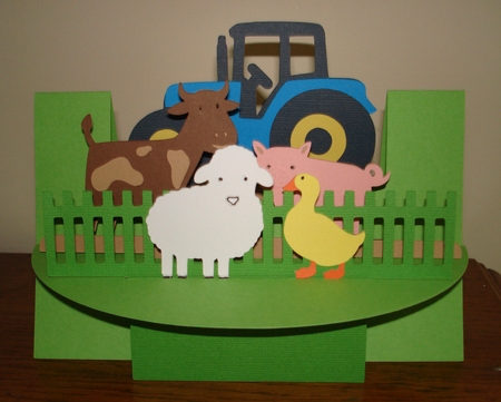 Farmyard Shelf Card by Lynne Brown