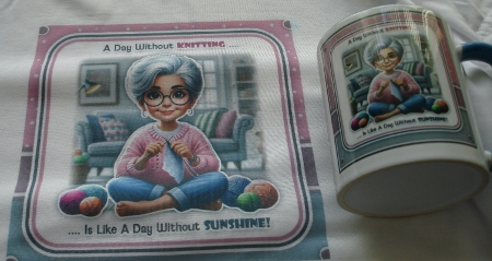 A Day Without Knitting Mini Kit by Lynne Brown