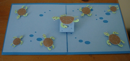 Pop Up Card - Twisting Turtle by Lynne Brown