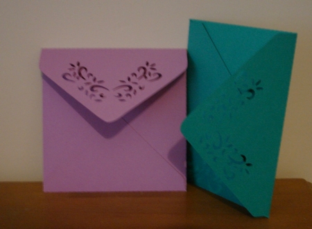 909 Two Fancy Envelopes *Multiple MACHINE Formats* by Lynne Brown