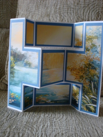 Tri Shutter Card J Cutting File Card Blank Template by Lynne Brown