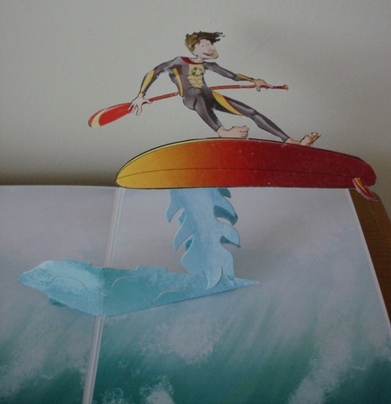 Surf Dudess Wave Scene by Lynne Brown