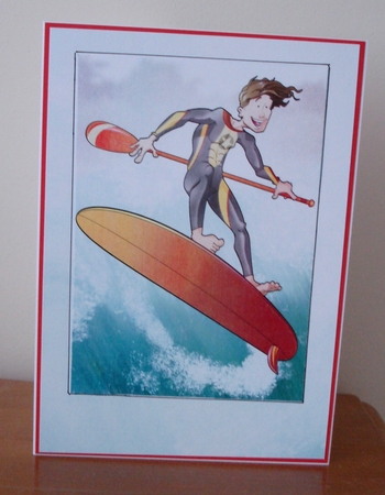Surf Dudess Wave Scene by Lynne Brown