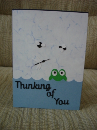 A Lily Pond Experience Pop Up Card - July Birthday Flower by Lynne Brown