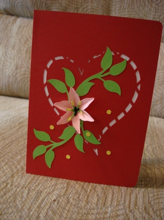 I Heart U Valentine Pop Up Card by Lynne Brown