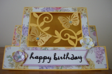 Butterflies Step Card by Lynne Brown