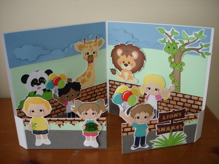 Field Trip Zoo Girls Digital Clip Art Set by Lynne Brown