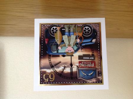 Male Card Gone Fishing by Lynne Needham