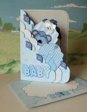 Baby (boy) Scalloped Pocket Card & Envelope Kit Featured Gallery Photo