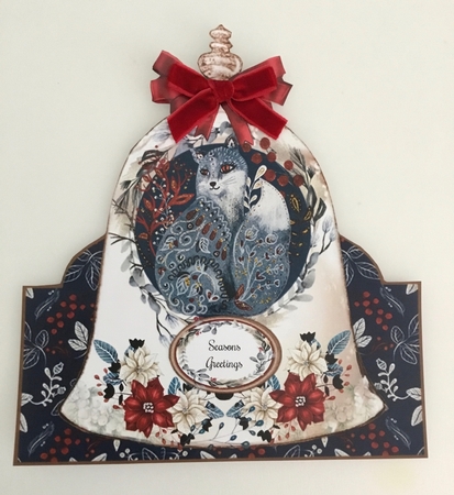 Folk Art Christmas Bell 04 Shaped Mini Page Kit by Lynne Todd