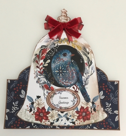 Folk Art Christmas Bell Shaped Bumper Mini Page Kits by Lynne Todd