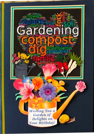 WORD HEART - GARDENING by Lynne Urman