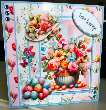 Spring Celebrations 2: Easter Bouquet 7 x 7 Card Mini-Kit, 7 Sheets by Lynne Urman