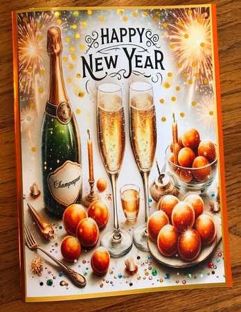 Happy New Year Card06 by Lynne Urman