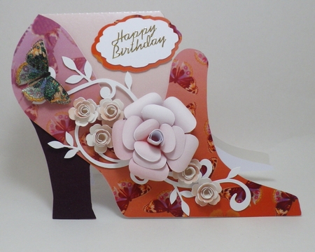 Shoe card 1 by Lyn Simms