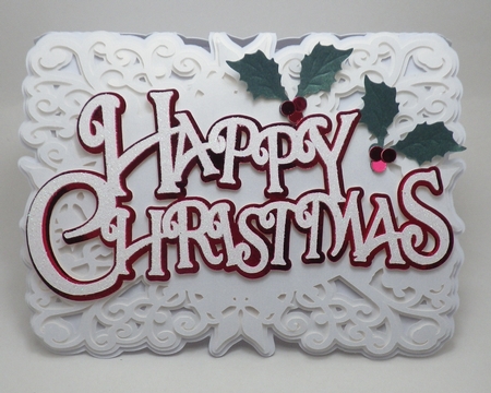 Happy Christmas card by Lyn Simms