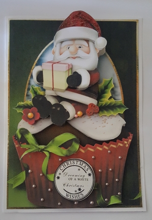 Father Christmas Cupcake Mini Kit by Lystra Jordan