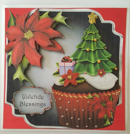 Christmas Cupcake Tree - Shaped Topper Mini Kit by Lystra Jordan