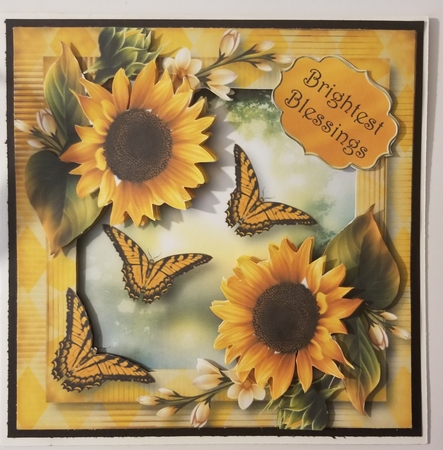 Floral & Flutters - Yellow Sunflowers by Lystra Jordan