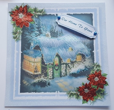 Christmas House In The Snow  by Lystra Jordan