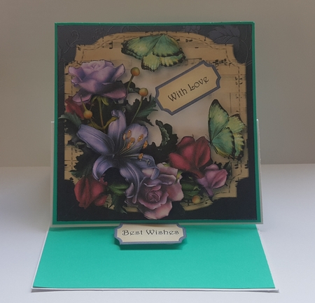 Sheet Music Plaque 8x8 Quick Topper Bumper Kit 2 by Lystra Jordan