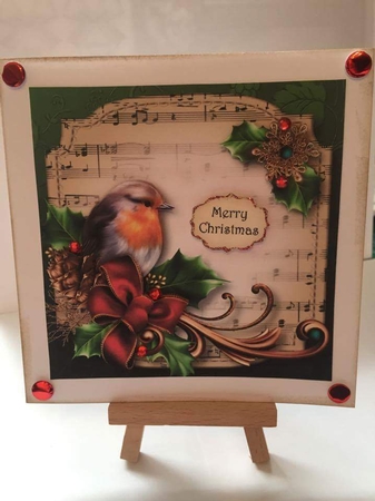 Sheet Music Christmas 8x8 Quick Topper Bumper Kit 1 by Lystra Jordan