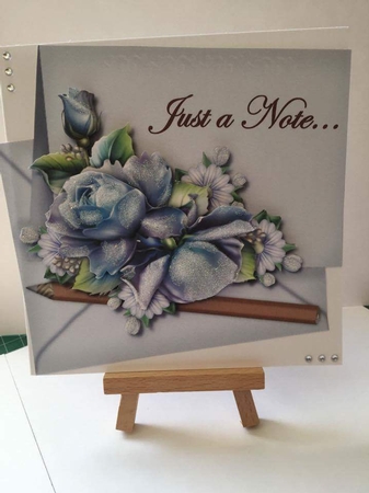 Just a Note... Blue Roses by Lystra Jordan
