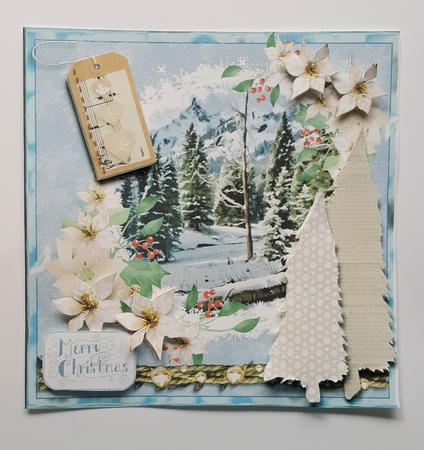 Snowy Rustic Scene by Lystra Jordan
