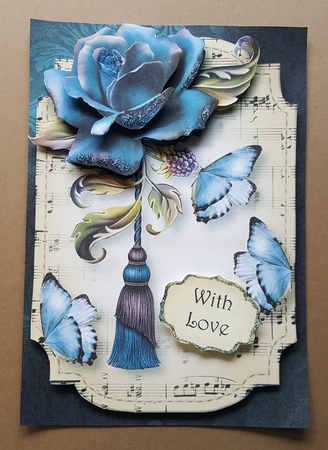 Sheet Music & Butterflies - Autumn Blues by Lystra Jordan