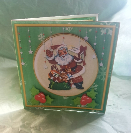 3D Santa Bauble,Card and Box Mini Kit 3 by Lystra Jordan