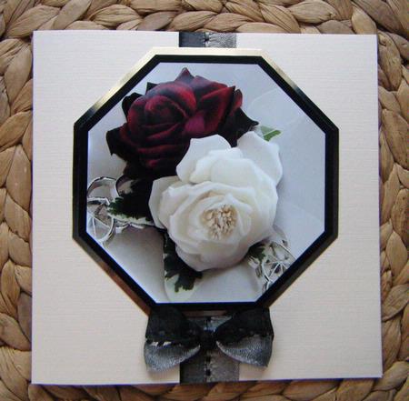 Special Roses Plate Card by Maggie Mapes
