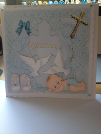 Anglaise Broderie Christening Baby Boy by Mags Boudier