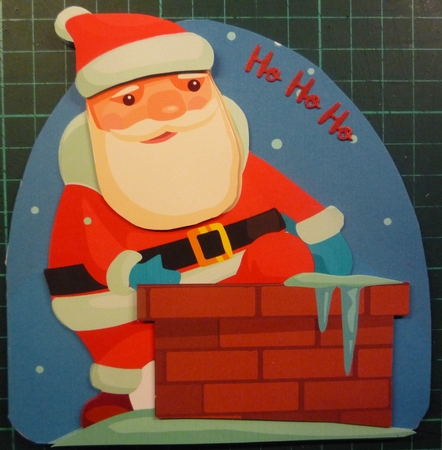 Santa 3D Decoupage Shaped Christmas Cards Bumper Kit by Maida Blades