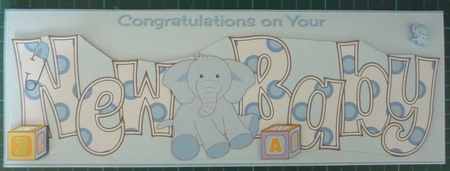 Cute Elephant NEW BABY large dl 2 by Maida Blades