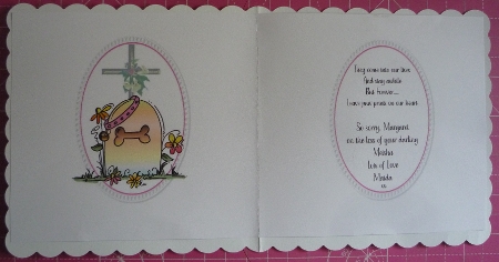 Special dog condolences girl insert Featured Gallery Photo
