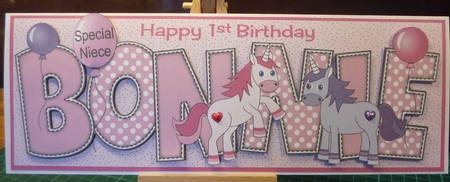 Unicorns and Balloons BONNIE 1st large dl by Maida Blades