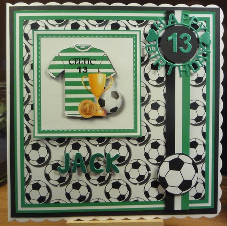 8x8 Celtic Football Club Mini Pyramage Kit - x4 A4 Sheets  by Maida Blades