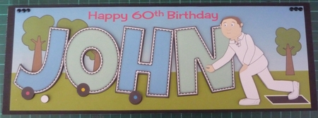 Crown Green Bowling JOHN 60th large dl by Maida Blades
