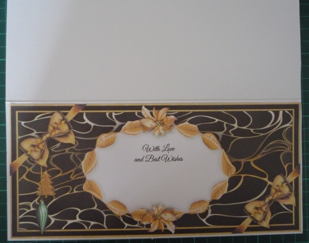 Gold & Black Christmas Large DL - 2 by Maida Blades