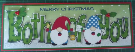 Carol singing Christmas Gnomes BOTH OF YOU large dl by Maida Blades