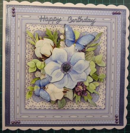 8x8 Mini Kit, Beautiful Blue Anemonie by Maida Blades
