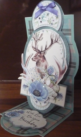Highland Spring 2 Fold Up Easel Card Kit by Maida Blades