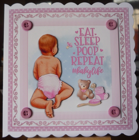 EAT, SLEEP, POOP, REPEAT. Girl by Maida Blades