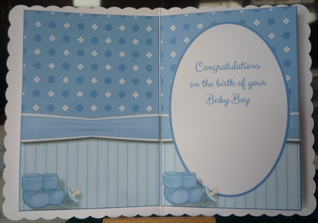 A5 Bundle of Joy (Boy) Blank Insert by Maida Blades