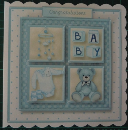 Baby Boy - Square Layers Card Mini Kit by Maida Blades